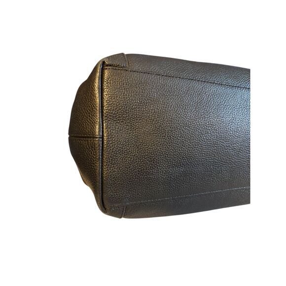 Coach Edie Shoulder Bag Black Leather w/ dust bag & care card - Picture 15 of 15